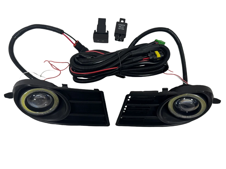 Luces antiniebla LED antiniebla cables cubierta COB halo ojo de ángel para Suzuki Swift 2005-2010 Foto 3 de 4