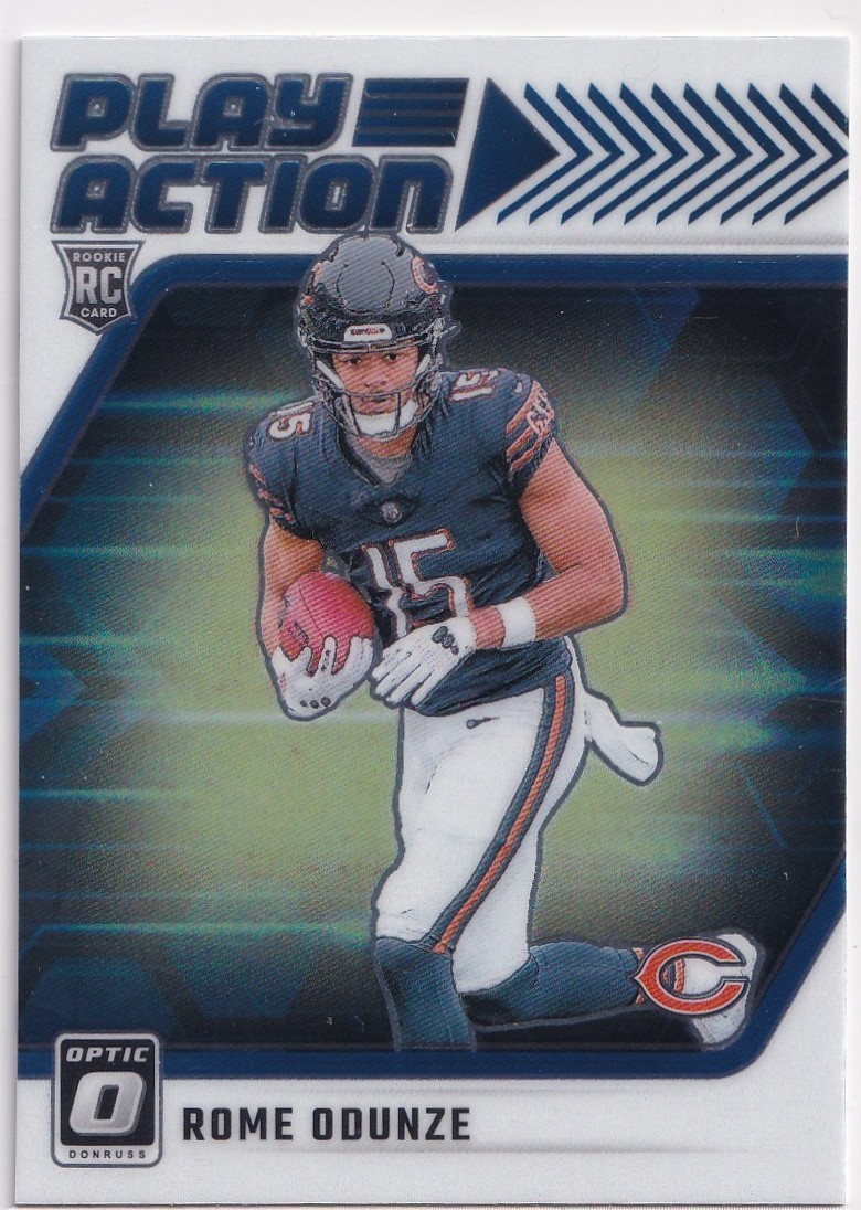 2024 Panini Donruss Optic - Play Action Rome Odunze #3 (RC)