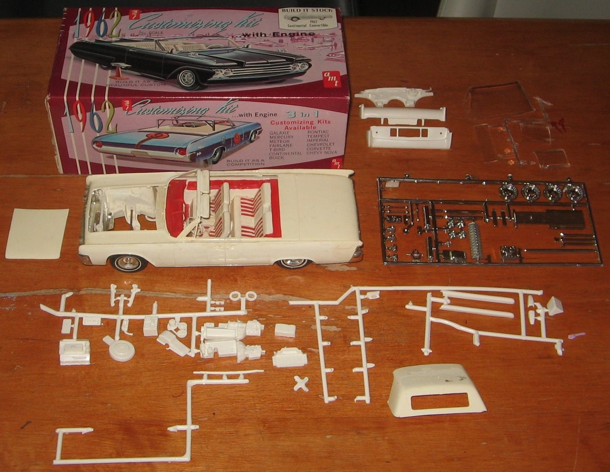 AMT 1962 Lincoln Continental Convertible Kit #K-412 Built Builder