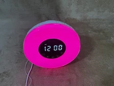 Home Labs Sunrise Alarm Clock 6 Color Switch Changing LED Face Touch Control