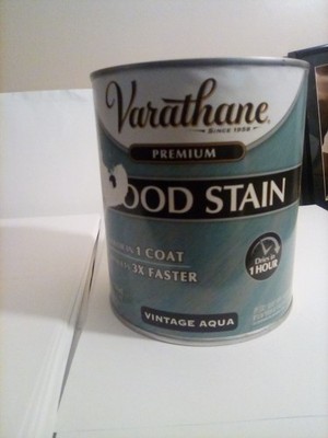 Varathane Premium Fast Dry Wood Stain Quart Vintage Aqua FREE SHIPPING