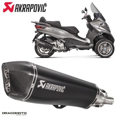 Auspuff PIAGGIO MP3 500 LT I.E. ABS Sport 2014-2018 AKRAPOVIC Schwarz S-PI5SO...