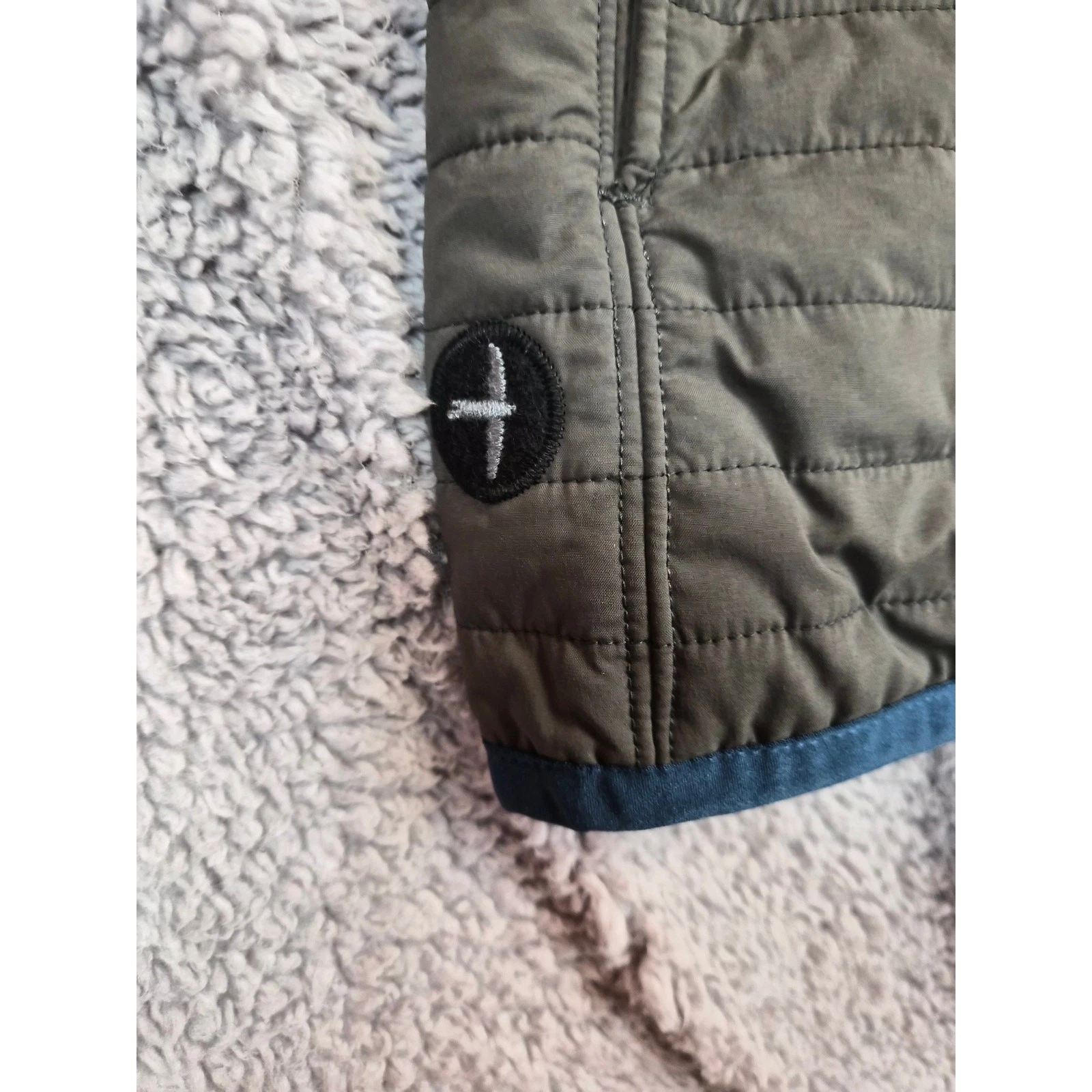 NWT Relwen Windzip Jacket Quilted Jacket Men's S Gray/Green color (1271) - product detail image 4