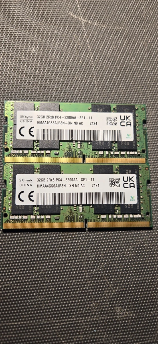 25+ SO-DIMM DDR4 SDRAM 64 GB Total Capacity Memory (RAM) for sale