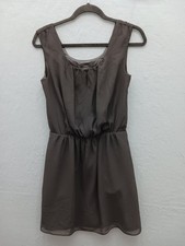 Express Women's A-Line Dress Mini S/P Black Solid Sleeveless Casual Party