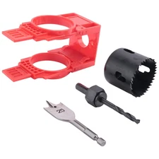 Door Lock Installation Kit,Door Hole Drilling Kit for Deadbolts and7108