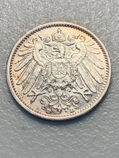 Germany 1915 D Silver 1 Mark Uncirculated Condition SKU#37435
