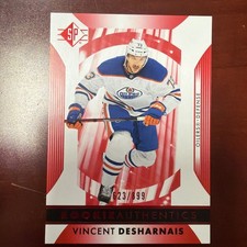 2023-24 UPPER DECK SP Hockey Rookie Authentics Vincent Desharnais Oilers RC /899