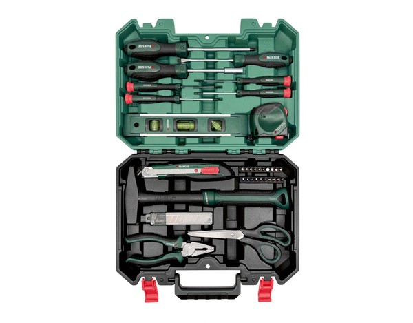 Parkside Werkzeugkoffer Werkzeugset 35-Teilig Hammer Zange Schraubendreher-image