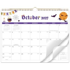 2027 Wall Calendar - 12 Months - 15" x 11.5" - White