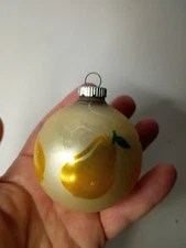 Shiny Brite Christmas Ornament  Pear