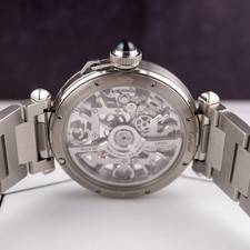 Cartier 41mm Pasha de Cartier Skeleton Stainless Steel Automatic Mens Watch 4282 10