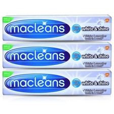 3x Macleans White & Shine Fluoride Toothpaste 100ml 32.97 per litre