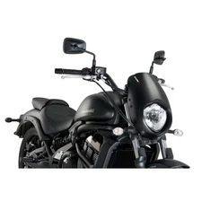 PUIG HALF-FAIRING ANARCHY SCREEN FOR KAWASAKI VULCAN 650 S 2017 > 2020 BLACK