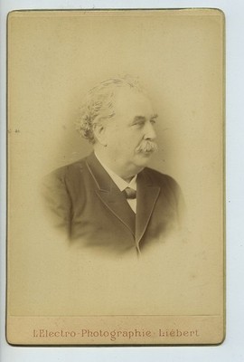 Schauspieler Eugene Bataille? Opern Autogramm nach Maubant alte Kabinettkarte Liebert 1880
