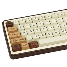 Brown PBT Keycaps, Coffee Cat Cute Keycaps, Cherry Profile Key caps 60 65 75 ...