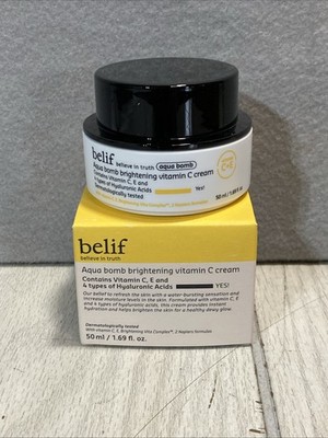 Belief Aqua Bomb Brightening Vitamin C Cream E 50 ml 1.69 oz New In Box