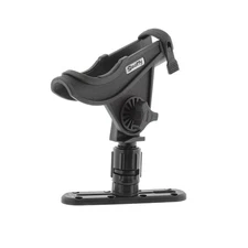 Scotty 0282-BK Baitcaster Rod Holder w/Gearhead & Track Black,  Kayak,  Boat