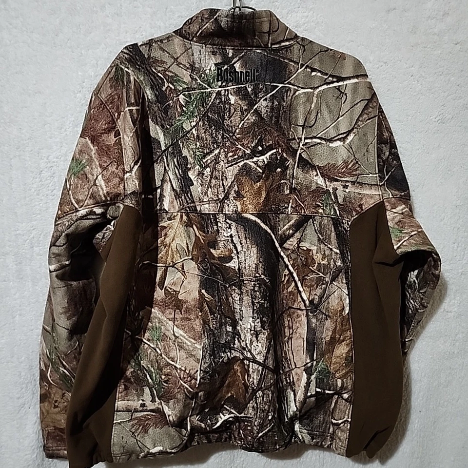 Bushnell Mens XXL Realtree AP Heavy Fleece Lined Zip Pocke Pull Over Camo Jacket - Image 3 of 4