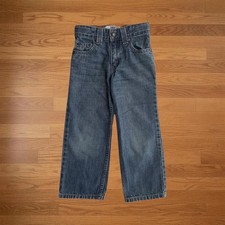 Vintage Levi's Boys Authentics Signature Jeans Blue Denim Loose Fit Size 6R