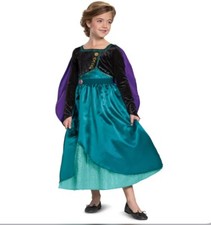 Frozen 2 Disney Girls Queen Anna Costume-Medium 7/8