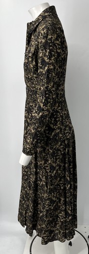 Michael Kors Collection Camouflage-Print Silk Crepe De Chine Midi Dress sz 6 - Picture 4 of 7