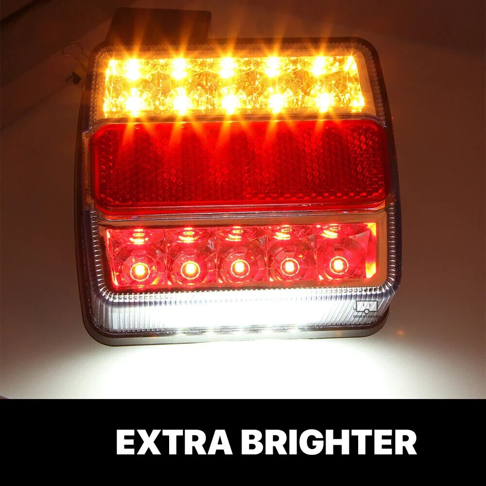 Waterproof LED Stop Tail Lights Kit Submersible Boat Truck Caravan Trailer light eBay