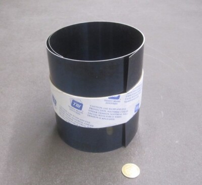Feuille De Calage Acier Trempé 1095 Blue - Épaisseur 0.020" X Largeur 6" X Longueur 12" - Neuf USA