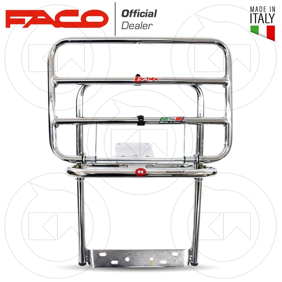 Portapacchi Posteriore Ribaltina Per Vespa PX 125-150-200 - Nero - Foto 12