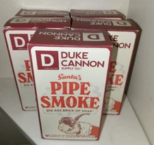 Duke Cannon Supply Santa's Pipe Smoke 10 oz Christmas Big Ass Brick of Soap x5!