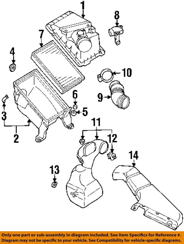 Medidor de flujo de aire de inyección de combustible usado se adapta a: 2007 Subaru Forester 2.0 grado A Foto 3 de 4