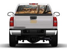Rear Window Graphic Decal Forest Animals Deer Window Sticker For Truck Suv Jeep Rear Window Graphic Decal Forest Animals Deer Window Sticker For Truck Suv Jeep