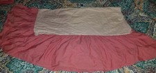 POTTERY BARN Toddler/Crib Bed CHAMBRAY Red Dust Ruffle Bed Skirt