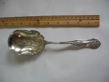 National Silver co c1904 HOLLY silverplate 9 1/4" berry Casserole Serving spoon
