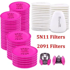 2091 P100 Filters/5N11 Filters Replacement for 6000 6800 7000 Series Respirators