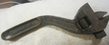 12" Adjustable Spanner Wrench VTG WESTCOTT  82 ,S" Curve Handle,Tool,Buffalo NY