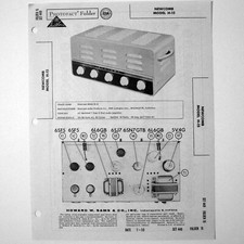 Newcomb Model H-15 7 Tube Audio Amplifier - SAMS Photofact   1959 - New NOS