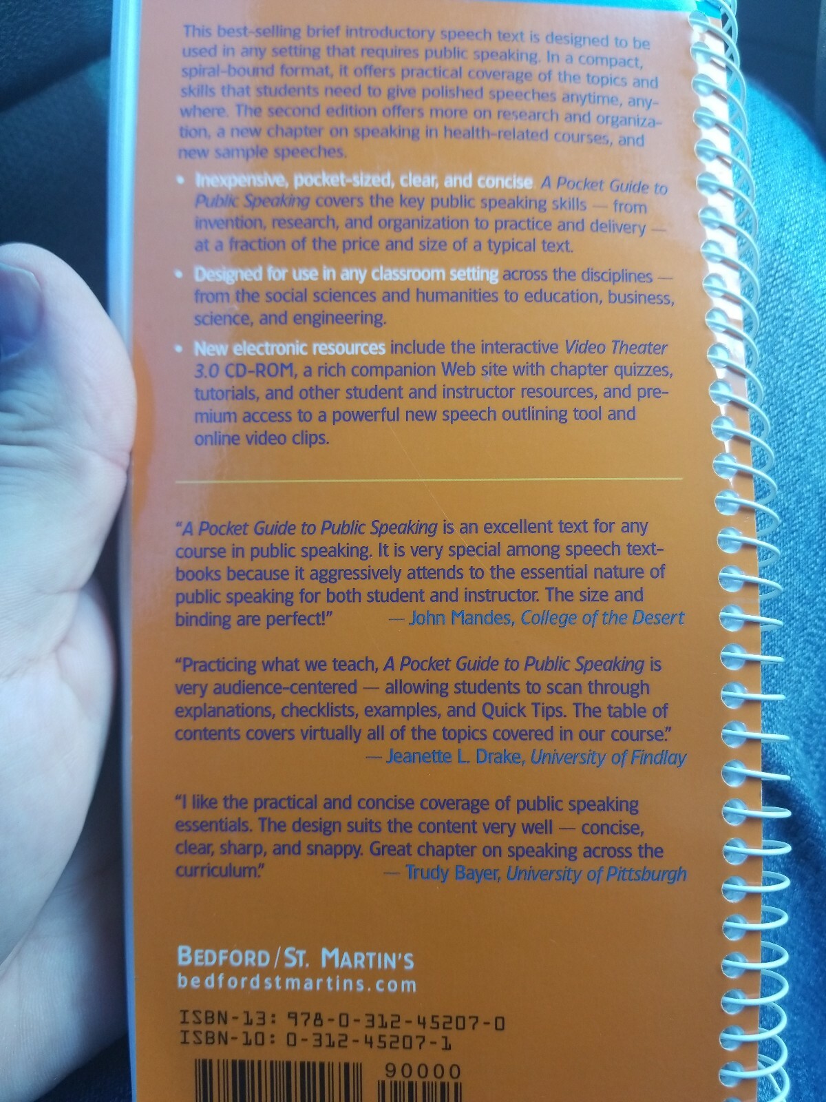 A Pocket Guide To Public Speaking By Dan Ohair Rob Stewart And Hannah Rubenstein 2006 Paperback - 