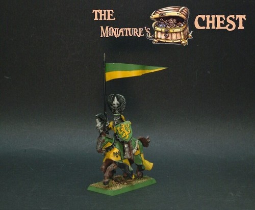 Warhammer Fantasy - Lot De 3 Chevaliers Métal : 2 Chevaliers Du Graal + 1 Chevalier Tire