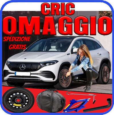 Ruotino Di Scorta 5-Loch 18 Zoll Für Mercedes Eqa Mit Wagenheber + Tasche