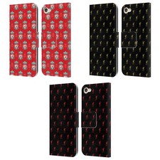 LIVERPOOL FC CREST LIVER BIRD PATTERN PU LEATHER BOOK CASE FOR APPLE iPOD TOUCH