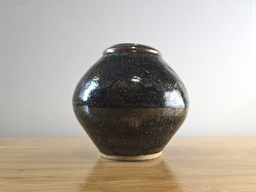 John Leach Muchelney studio pottery exhibition vase - Tenmoku glaze - 2010 VGC - Picture 11 of 17