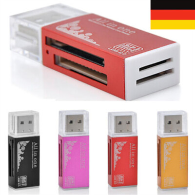 USB Speicherkartenleser Kartenlesegerät SDHC MS Memory Card Reader Adapter -DE