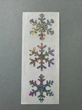 Mrs. Grossman's Stickers | GLITTER SNOWFLAKES | Retired 1984 Creative Memories