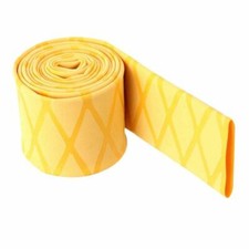 Yellow Non Slip Heat Shrink Tube Textured Wrap Sleeving Handle Grip Sizes&Lens