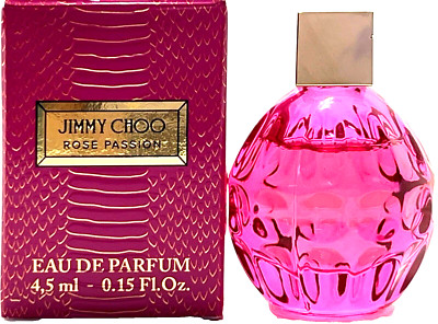 JIMMY CHOO ROSE PASSION EAU DE PARFUM MINI SPLASH FOR WOMEN 0.15 Oz / 4.5 ml NEW