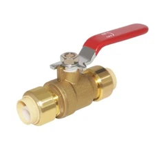 1/2 Inch Ball Valve Push-Fit Full Port Shut Off Water Valve Push-to-Connect P...
