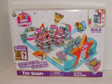 5 SURPRISE TOY MINI BRANDS TOY SHOP PLAYSET ZURU W/ 5 MYSTERY MINIS NEW SEALED 