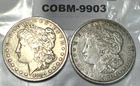 Lot of 2 Silver Morgan Dollars -- 1889 O and 1921 D COBM-9903