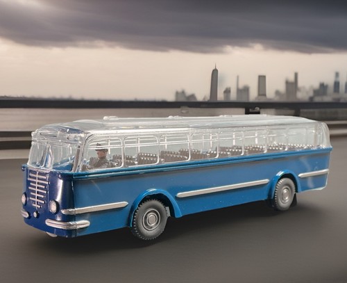 H0 1:87  Wiking |  Büssing Trambus |  himmelblau | Panoramadach | OVP